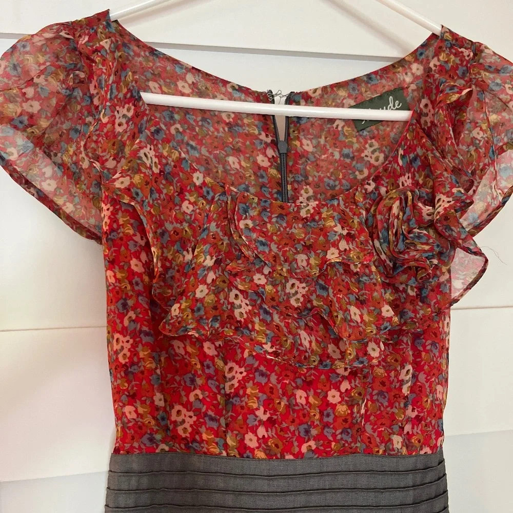 Floral print block dress - Picture 2 of 3